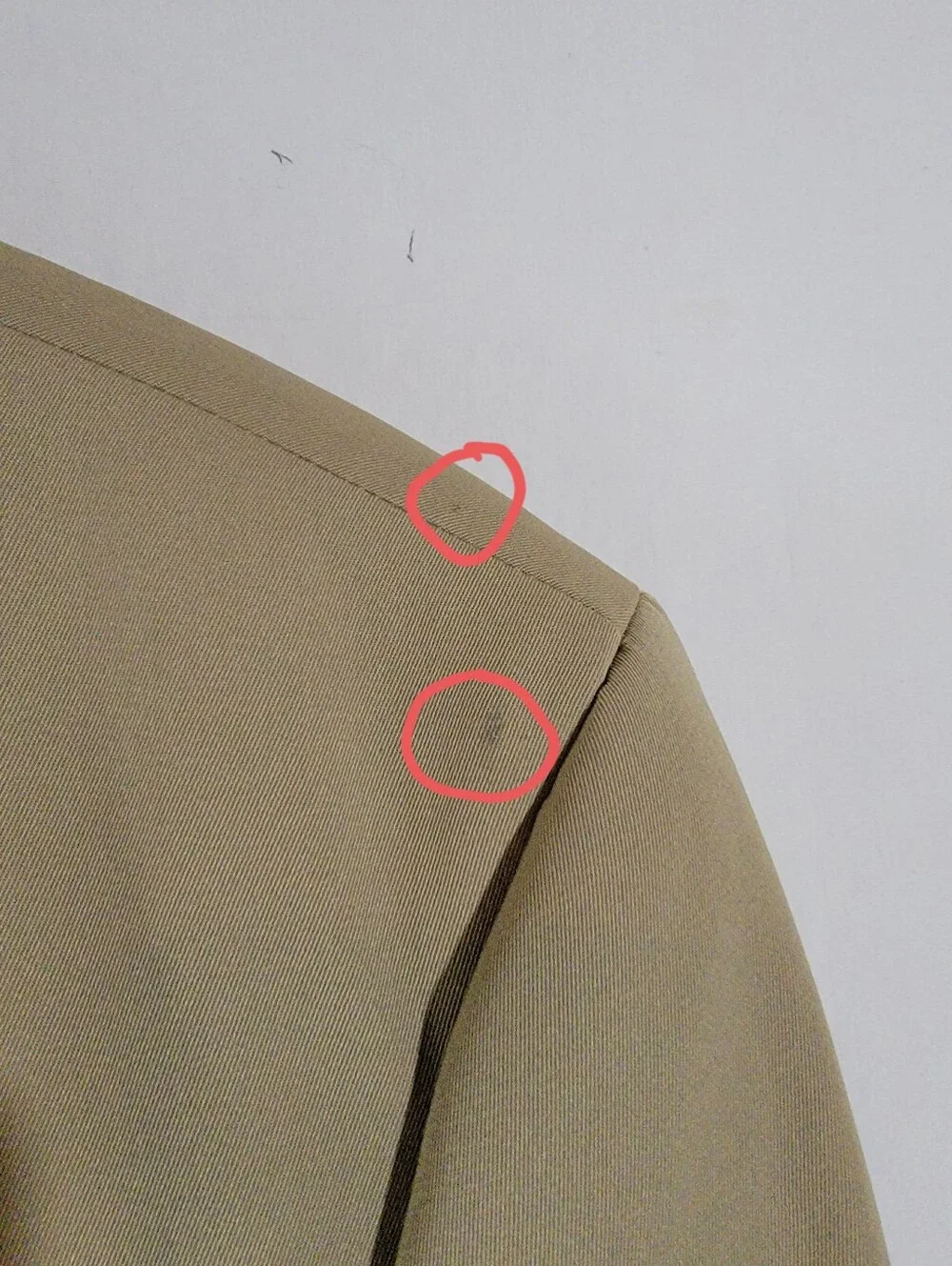 VTG L.L.Bean Beige Two-Button Travel Coat Mens Sz 48Tall Old Money Business
